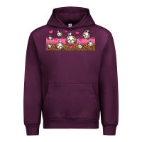 Mauve Wine shih tzu dogs libbey glass Urban Hoodie - Jasminsmagicworld