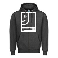 Charcoal Heather goodwill classic Zipper Hoodie - artisFamous