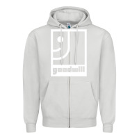 Dove Grey goodwill classic Zipper Hoodie - artisFamous