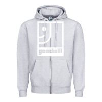 Heather Grey goodwill classic Zipper Hoodie - artisFamous