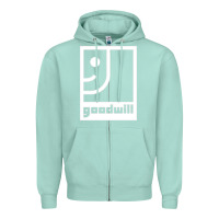 Seafoam goodwill classic Zipper Hoodie - artisFamous
