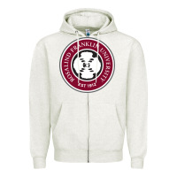 Oatmeal Heather Rosalind Franklin College of Medicine and Science Zipper Hoodie - artisFamous