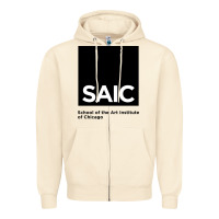 Sandshell School of The Art Institute of Chicago College Zipper Hoodie - artisFamous