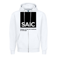 White School of The Art Institute of Chicago College Zipper Hoodie - artisFamous