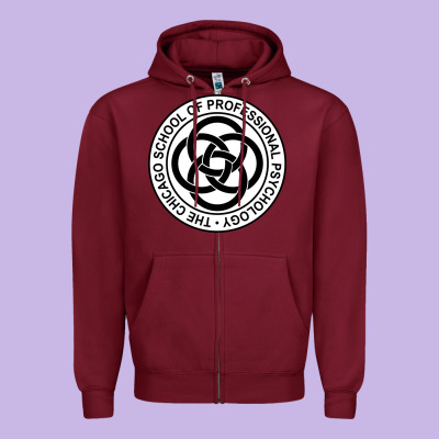 The Chicago School Of Professional Psychology Zipper Hoodie Designed By Artisfamous