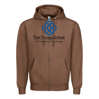 Chestnut The Chicago School of Professional Psychology Zipper Hoodie - artisFamous