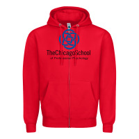 Red The Chicago School of Professional Psychology Zipper Hoodie - artisFamous