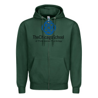 Sports Green The Chicago School of Professional Psychology Zipper Hoodie - artisFamous