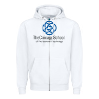 White The Chicago School of Professional Psychology Zipper Hoodie - artisFamous