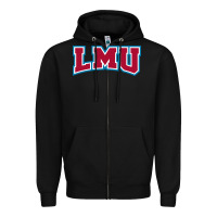 Black lmu lions Zipper Hoodie - artisFamous