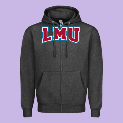 Lmu Lions Zipper Hoodie Designed By Artisfamous
