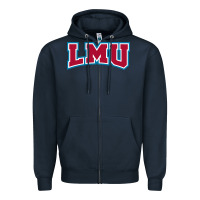 Navy lmu lions Zipper Hoodie - artisFamous
