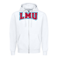 White lmu lions Zipper Hoodie - artisFamous