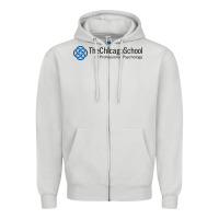 Dove Grey The Chicago School of Professional Psychology Zipper Hoodie - artisFamous