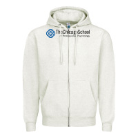 Oatmeal Heather The Chicago School of Professional Psychology Zipper Hoodie - artisFamous