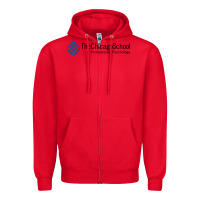 Red The Chicago School of Professional Psychology Zipper Hoodie - artisFamous