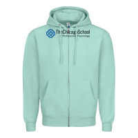 Seafoam The Chicago School of Professional Psychology Zipper Hoodie - artisFamous