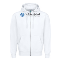 White The Chicago School of Professional Psychology Zipper Hoodie - artisFamous