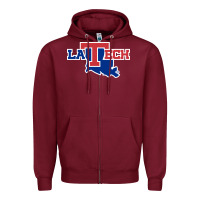 Burgundy louisiana tech athletics Zipper Hoodie - artisFamous