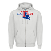Dove Grey louisiana tech athletics Zipper Hoodie - artisFamous