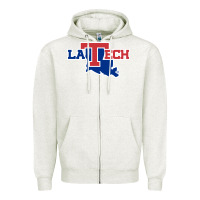 Oatmeal Heather louisiana tech athletics Zipper Hoodie - artisFamous