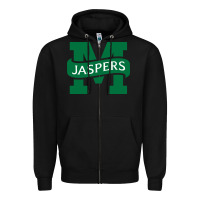 Black manhattan jaspers Zipper Hoodie - artisFamous