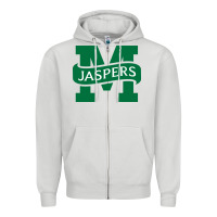 Dove Grey manhattan jaspers Zipper Hoodie - artisFamous