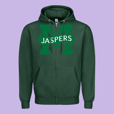 Manhattan Jaspers Zipper Hoodie Designed By Artisfamous