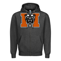 Charcoal Heather mercer bears Zipper Hoodie - artisFamous
