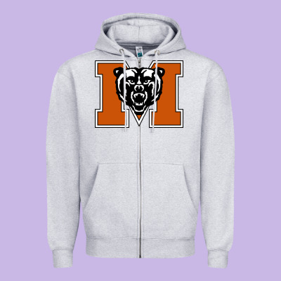 Mercer Bears Zipper Hoodie Designed By Artisfamous