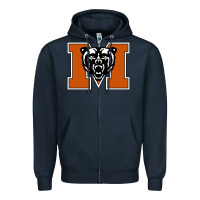 Navy mercer bears Zipper Hoodie - artisFamous