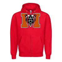Red mercer bears Zipper Hoodie - artisFamous