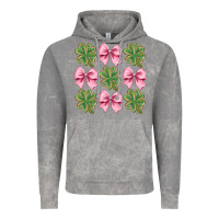 Cloud Rock clover bow Vintage Hoodie - CowhideDigitalArt
