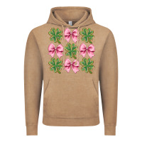 Vintage Coffee clover bow Vintage Hoodie - CowhideDigitalArt