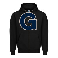 Black georgetown hoyas Zipper Hoodie - artisFamous