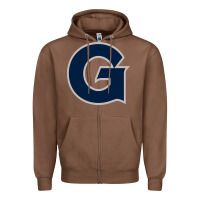 Chestnut georgetown hoyas Zipper Hoodie - artisFamous