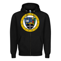 Black drew university Zipper Hoodie - artisFamous