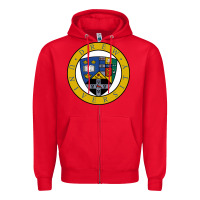 Red drew university Zipper Hoodie - artisFamous