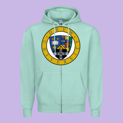 Drew University Zipper Hoodie Designed By Artisfamous