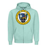 Seafoam drew university Zipper Hoodie - artisFamous