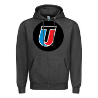 Charcoal Heather Universal Technical Institute College Zipper Hoodie - artisFamous
