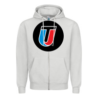 Dove Grey Universal Technical Institute College Zipper Hoodie - artisFamous