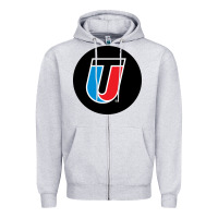 Heather Grey Universal Technical Institute College Zipper Hoodie - artisFamous
