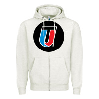 Oatmeal Heather Universal Technical Institute College Zipper Hoodie - artisFamous