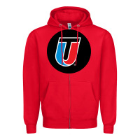 Red Universal Technical Institute College Zipper Hoodie - artisFamous