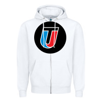 White Universal Technical Institute College Zipper Hoodie - artisFamous