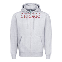 Heather Grey College of Chicago Zipper Hoodie - artisFamous