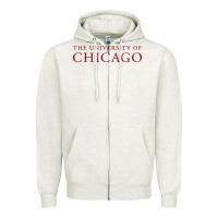 Oatmeal Heather College of Chicago Zipper Hoodie - artisFamous