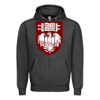Charcoal Heather College of Chicago Zipper Hoodie - artisFamous