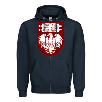 Navy College of Chicago Zipper Hoodie - artisFamous